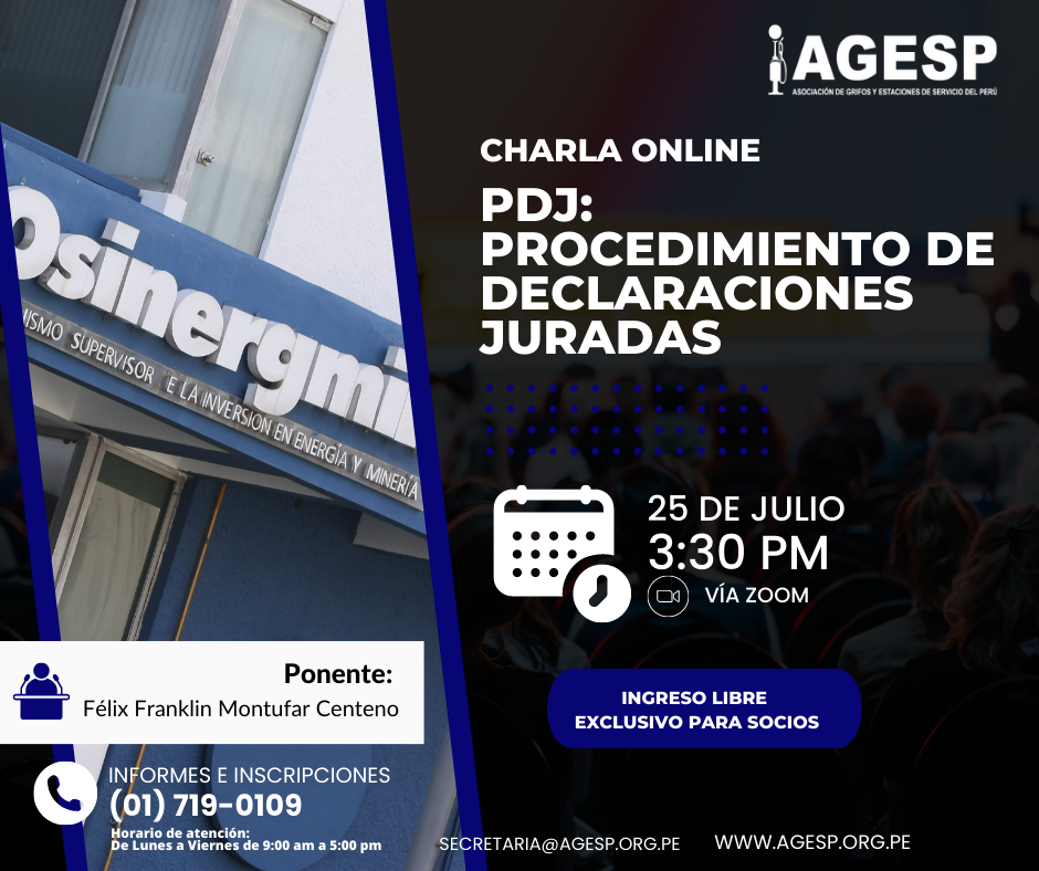 Charla Online: «PDJ: Procedimiento de Declaraciones Juradas»